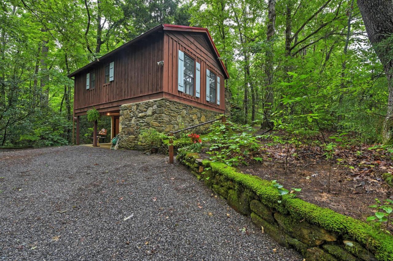 Serene Creekside Cottage Near Asheville Fire Pit Candler Exterior foto